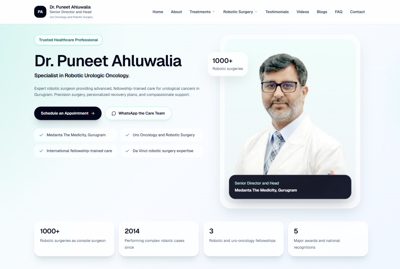 Dr. Puneet Ahluwalia website