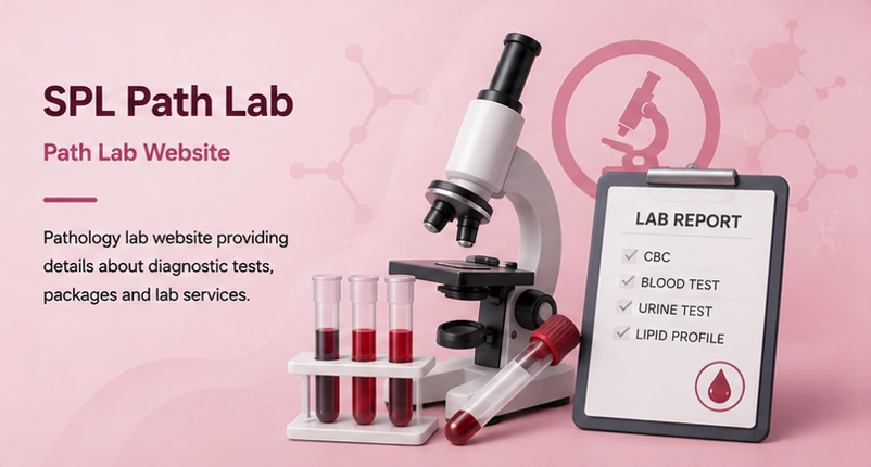 SPL Path Lab website homepage